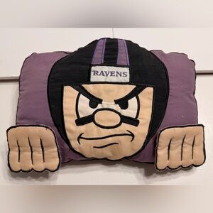 Purple and Tan Decorative Pillow